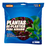 PLANTAS PARA ACUARIO (PLASTICO) 6 PIEZAS DE 10CM